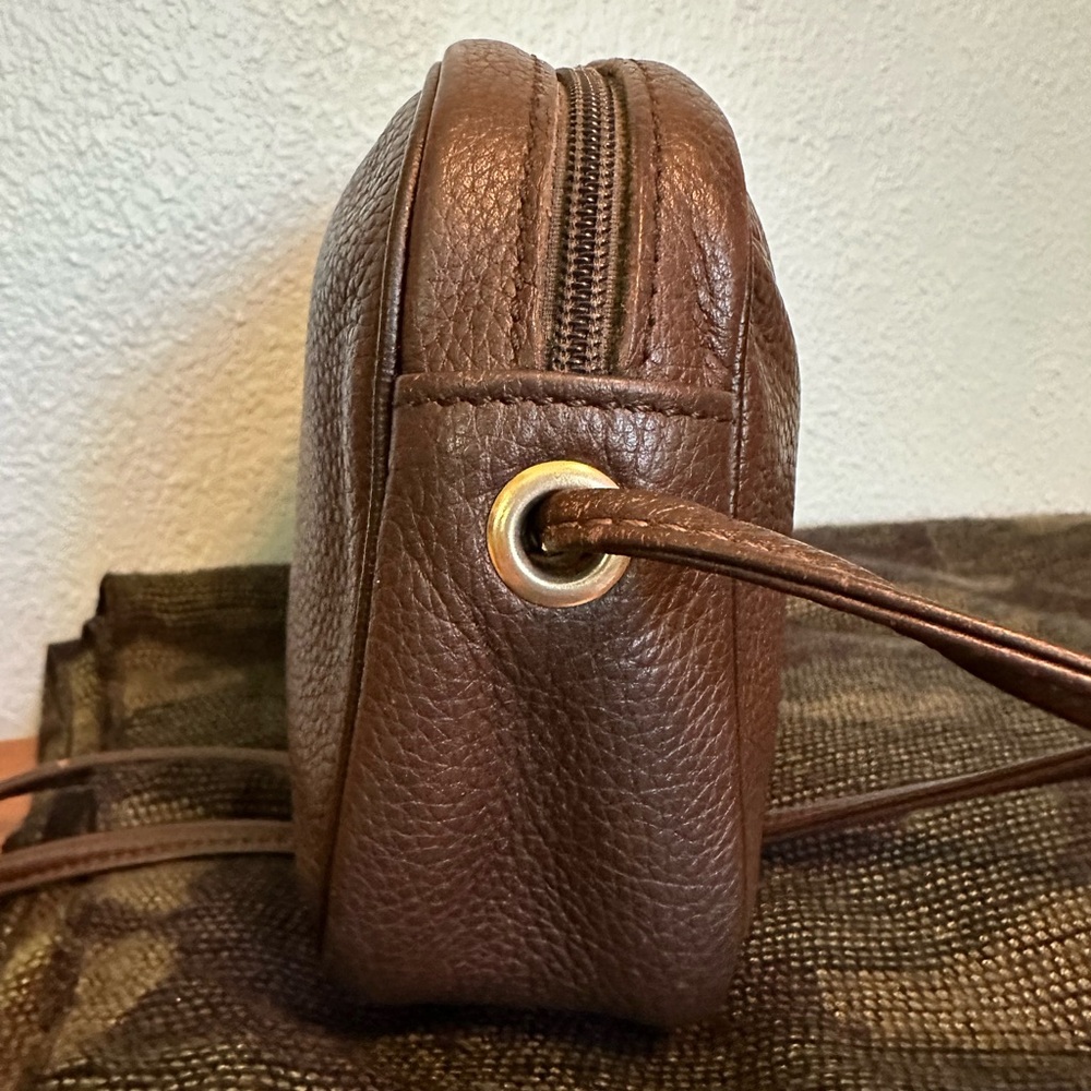 Vintage  Longchamp pebbled, leather brown shoulder bag - Picture 11 of 14